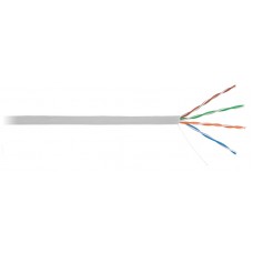 Кабель UTP 4 пары EC-UU004-5E-PVC-GY кабель NETLAN, Кат.5e, внутренний, PVC, 24 AWG, одножильный, 100МГц