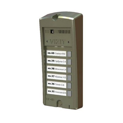 Кнопочная панель BS-306-6 для БВД-306(CP.FCP)-2(4.6) аб.